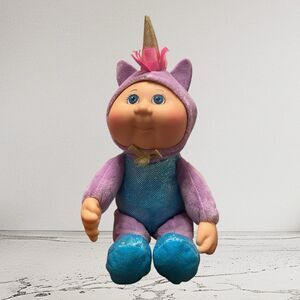 Cabbage Patch Kids Unicorn‎ Cuties Doll 9" Fantasy Jewel Blue Eyes Purple